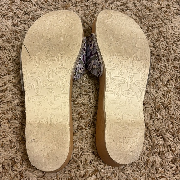 Vintage Dr Scholl's Wooden Exercise
Sandals purple floral Size 8 Italy - Picture 13 of 16